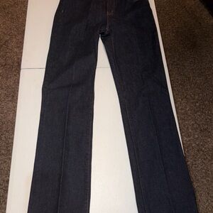 Ralph Lauren Women’s Size 4 Dark Wash Classic Straight Leg Cropped Stretch Jeans